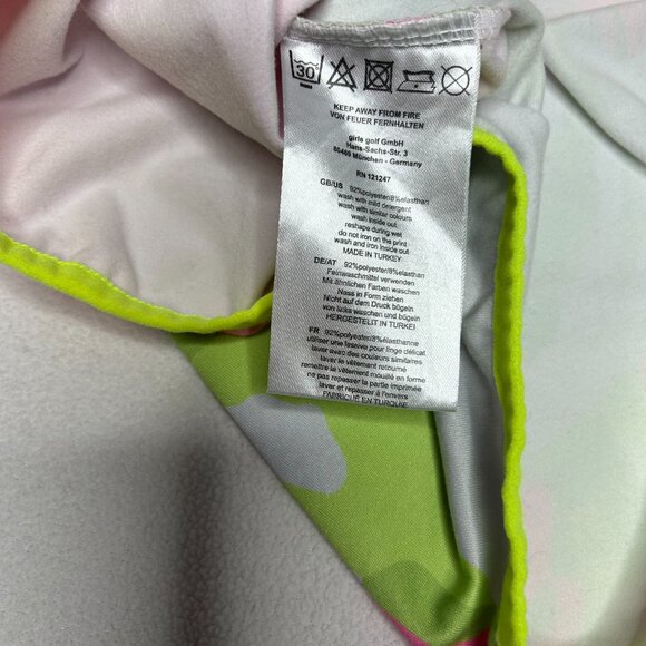 NEW Pink/Lime Green/Gray long sleeve Face Shirt - Picture 3 of 4